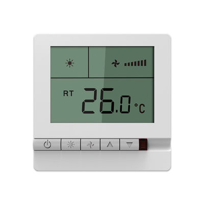 Wireless Fan Coil Room Thermostat High Accuracy With NTC Sensing Element