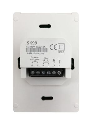 IP20 Touch Screen Underfloor Heating Thermostat 85-265V For Home , CE Standard