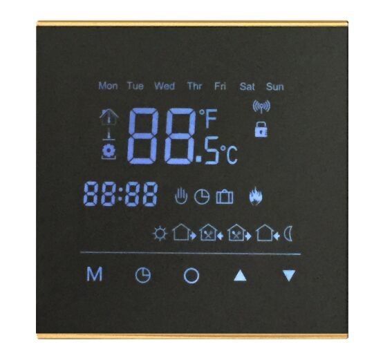 LCD Digital Touch Screen Ac Thermostat Temperature Controller Black Color