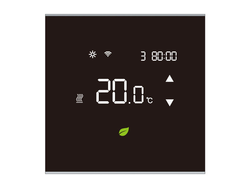Electric Heated  Room Touch Screen Thermostat , Heating Air Conditioning Thermostats with NTC sensor